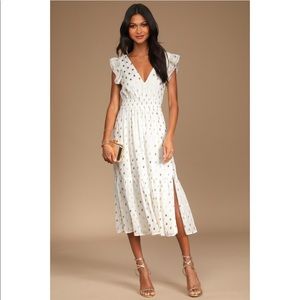 Lulus white summer dress